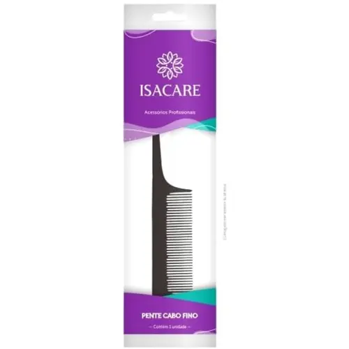 Isacare Botanic Pente Plástico Cabo Fino