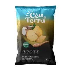 Chips De Vegetais Ceu E Terra Mandioca Com Sal Rosa