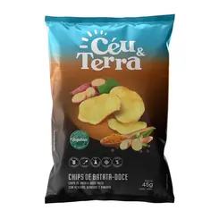 Chips De Vegetais Ceu E Terra Batata Doce Com Açafrão