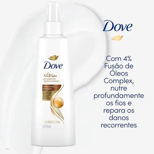 Creme de Pentear Dove Trat Noturno Nutricao 175ml