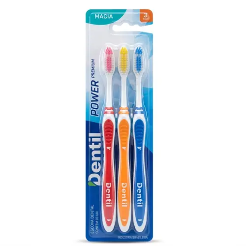 Escova Dentil Power Premium Media 3 unidades