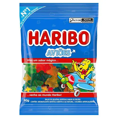 Bala Haribo Avioes 80G