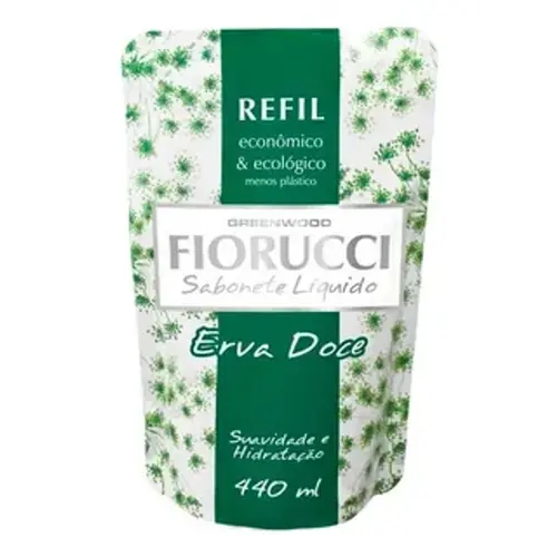Refil Sabonete Liquido 400Ml Erva Doce E Chá Verde - Tacto