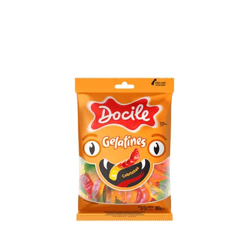 Bala de Gelatina Cobrinhas  Delice 80g