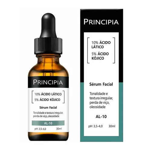 Sérum 10% Ácido Lático + 5% Ácido Kójico Principia AL-10 30ml
