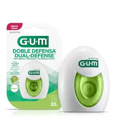 GUM Fio Dental Duplo Dual Defense 35m