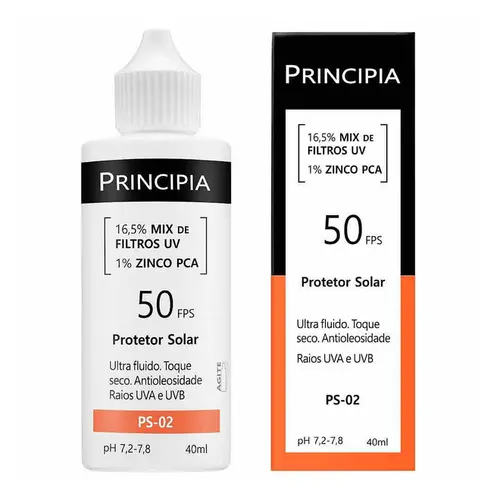 Protetor Solar Mix de Filtros UV FPS 50 Principia PS-02 40ml
