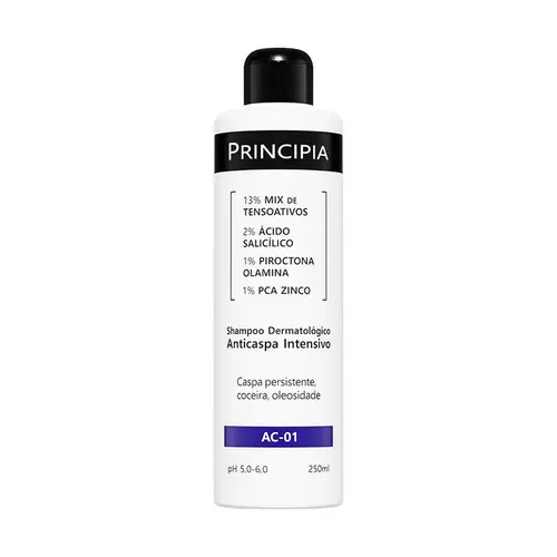 Shampoo Dermatológico Anticaspa Intensivo Principia AC-01 250ml