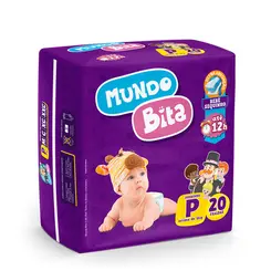 Fralda Descartavel Mundo  Bita Jumbinho Pequena C/20