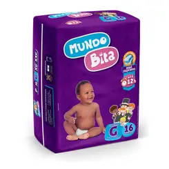 Fralda Descartavel Mundo   Bita Jumbinho Grande C/16