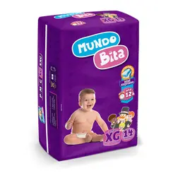 Fralda Descartavel Mundo   Bita Jumbinho Ex.Grde C/14