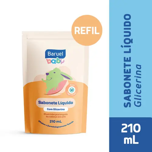 Sab Liq C/ Glicerina Refil Baruel Baby 210Ml