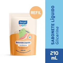 Sab Liq C/ Glicerina Refil Baruel Baby 210Ml