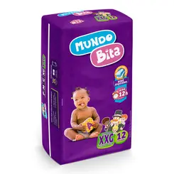 Fralda Descartavel Mundo   Bita Jumbinho Xxg C/12
