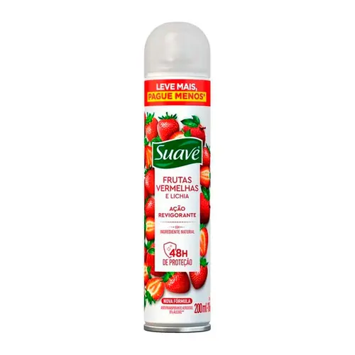 Desodorante Suave Aerosol Frutas Vermelhas 200ML