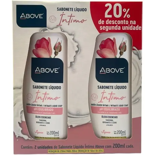 Kit Sabonete Above C/2Un Duo Intimo 200Ml