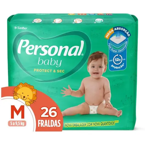 Fralda Personal Baby Protect&Sec Extra Grande Promo 4xL66pads