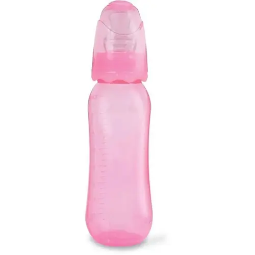Mamadeira Ortodôntica Baby Go Rosa 240 ml