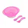 Kit Prato Bowl Baby Go com Ventosa e Talheres Rosa