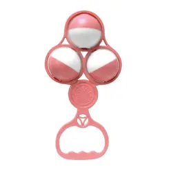 Chocalho 3 Bolas Rosa