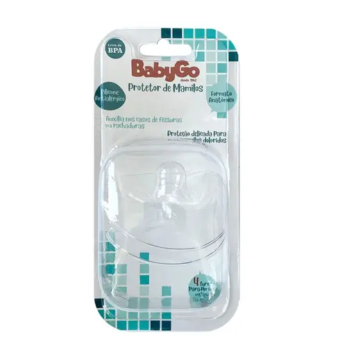 Protetor de Mamilos Silicone Baby Go Unidade