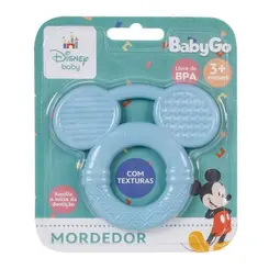 Mordedor Infantil Baby Go Mickey Mouse Azul 1 unidade