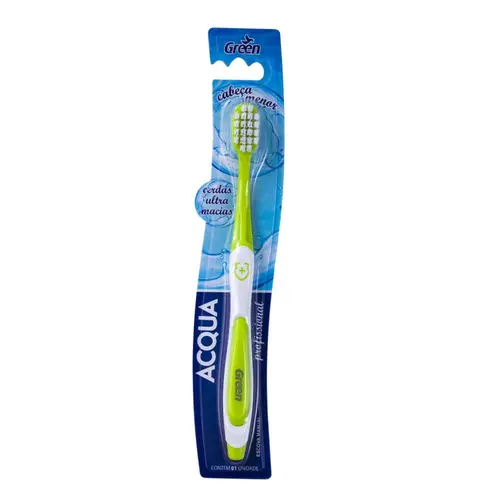 Escova Dente Adulto Acqua Macia Green