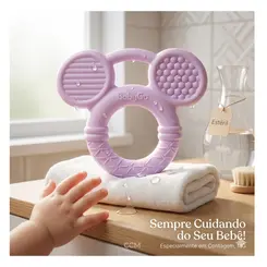 Mordedor Infantil Baby Go Minnie Rosa 1 unidade