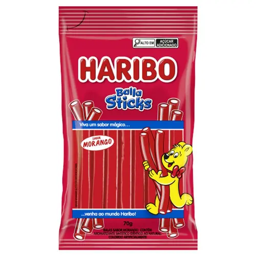 Balla Sticks Haribo Morango 70G