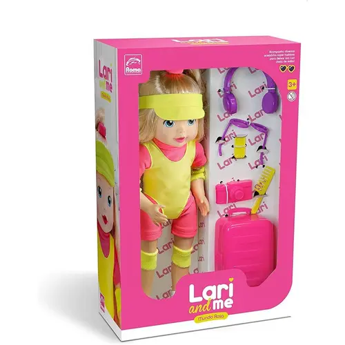 Boneca Lari And Me Collection Mundo Rosa 5818 Roma Jensen