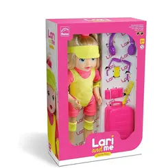 Boneca Lari And Me Collection Mundo Rosa 5818 Roma Jensen