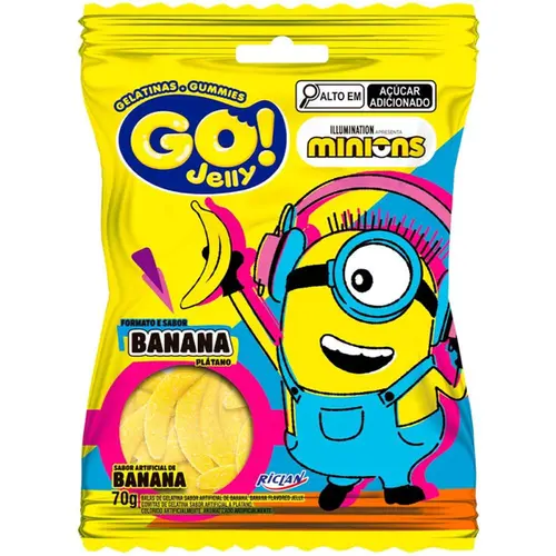 Bala Gelat.Gojelly 70Gr Minions