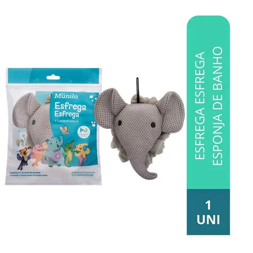 Esponja De Banho Inf Elefante Munila