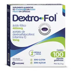 Dextrofol Acido Folico 400mg 100 Caps