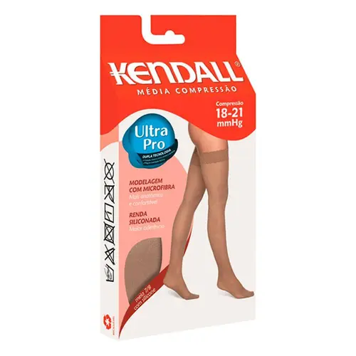 Meia 7/8 Kendall Com Ponteira Média Compressão (18-21 Mmhg) Cor Mel Tamanho Gg