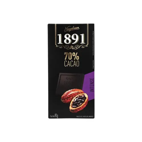 CHOCO BARRA NEUGEBAUER 1891 70 CACAU 90G