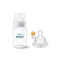 Pack Mamad Anti Col 260Ml+Bico 4 Transp/Scy119/04