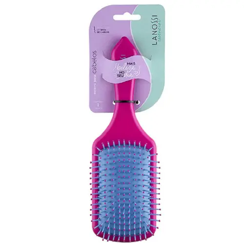 Escova De Cabelo Raquete Quadrada