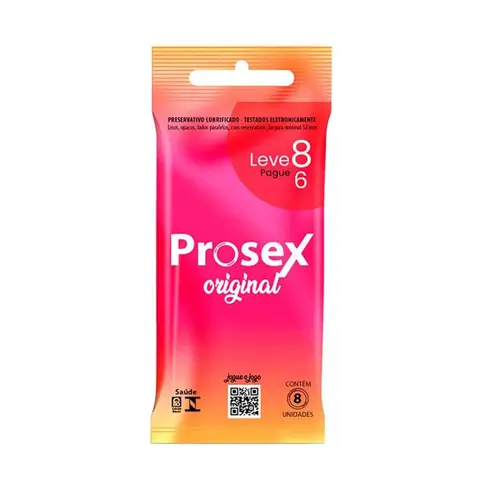 Prosex Lubrificado Original Premium L8 P6 8Un