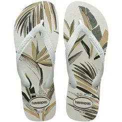 Sand Havaianas Aloha - 7153 -Branco/Branco/Verde Oliv - 35