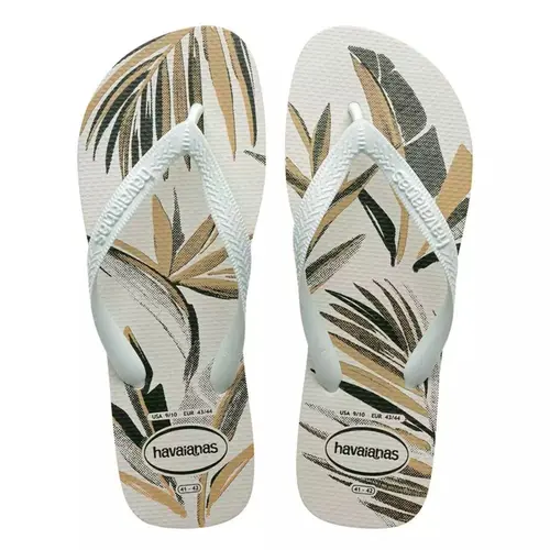 Sandália Havaianas Aloha Branco Verde 41
