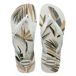 Sandália Havaianas Aloha Branco Verde 43