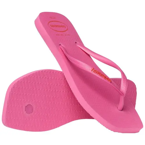 Sand Havaianas Slim Square Logo Pop Up - 5784 - Rosa Flux - 39