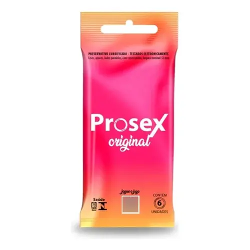 Prosex Lubrificado Original Premium 6Un