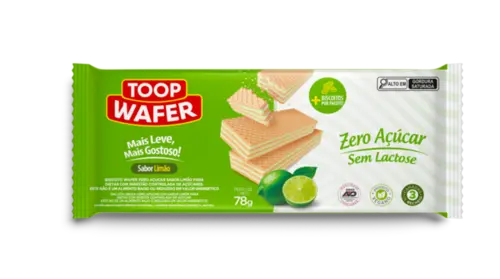 Toop Wafer Zero Açucar Limão 78G