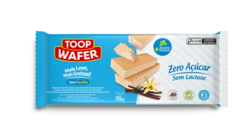 Toop Wafer Zero Açucar Baunilha 78G