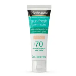 Protetor Neutrogena Sun Fresh Derm Care FPS70 Clara 40g