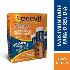 VITAMINA C 1G ZINCO 10MG EFERV C 30 CPR