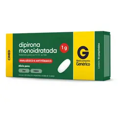Dipirona Sodica 1g com 10 comprimidos CIMED