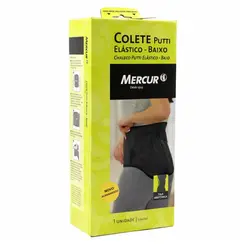 Colete Putti Elastico Reto Baixo Mercur Preto M